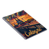 Carnet Coucher de soleil du Rhin de Cologne (Côté Droit)