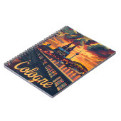 Carnet Coucher de soleil du Rhin de Cologne (Côté gauche)