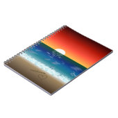 Carnet Coucher de soleil en Californie | Beach Sand Heart (Côté gauche)