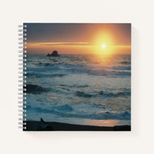Carnet Coucher de soleil et paysage marin......