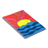 Carnet Coucher de soleil et vagues (Côté Droit)