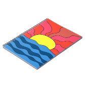 Carnet Coucher de soleil et vagues (Côté gauche)