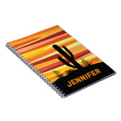 Carnet Coucher de soleil géométrique dans le désert (Côté Droit)