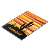 Carnet Coucher de soleil géométrique dans le désert (Côté gauche)