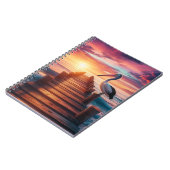 Carnet Coucher de soleil marin/côtier/plage de pélican (Côté gauche)