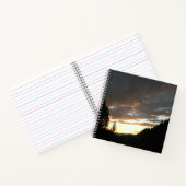Carnet Coucher de soleil nuageux doré.... (Intérieur)