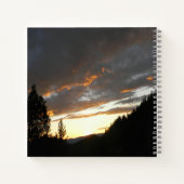 Carnet Coucher de soleil nuageux doré.... (Dos)
