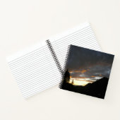 Carnet Coucher de soleil nuageux doré..... (Intérieur)