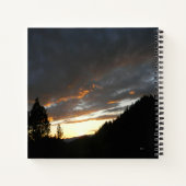 Carnet Coucher de soleil nuageux doré..... (Dos)