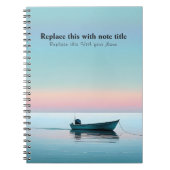 Carnet Coucher de soleil océanique personnalisé (Devant)