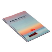 Carnet Coucher de soleil océanique personnalisé (Côté Droit)