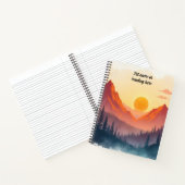 Carnet Coucher de soleil personnalisé Boho Mountain 2 (Intérieur)