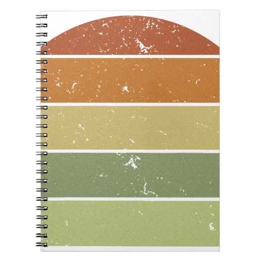 Carnet Coucher de soleil rétrograde (Devant)