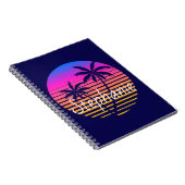 Carnet Coucher de soleil rétrograde Personnalisé (Côté Droit)