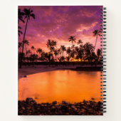 Carnet Coucher De Soleil Rose De Hawaii Beach (Dos)