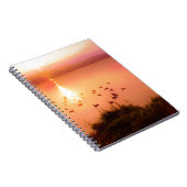 Carnet Coucher de soleil rose et de lac de pêche (Côté Droit)
