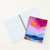 Carnet Coucher de soleil rose sur le lac Vista (Intérieur)