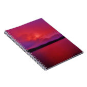 Carnet Coucher de soleil rose vif sur le lac Arrowhead