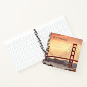 Carnet Coucher de soleil rouge San Francisco (Intérieur)