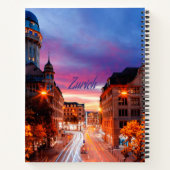 Carnet Coucher de soleil suisse de Zurich (Dos)