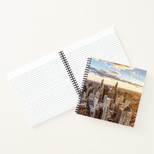 Carnet Coucher De Soleil Sur Chicago (Intérieur)