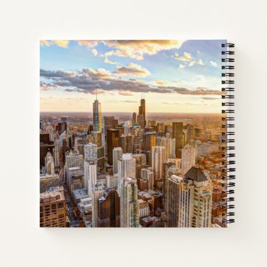 Carnet Coucher De Soleil Sur Chicago (Dos)