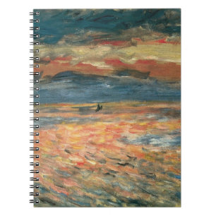Carnet Coucher de soleil sur la mer par Pierre Renoir, Be