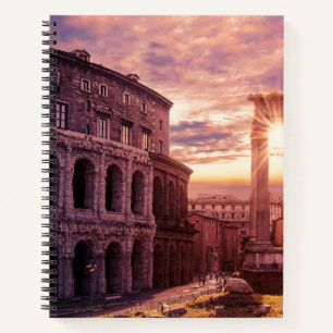Carnet Coucher de soleil sur le Colisée de Rome à Rome