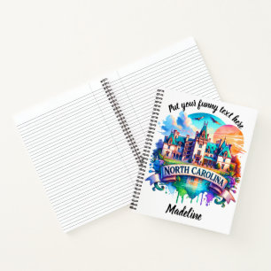 Carnet Coucher de soleil sur le manoir historique NC