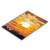 Carnet Coucher de soleil sur les arbres Photographie de l (Côté gauche)