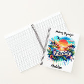 Carnet Coucher de soleil sur les paysages vibrants de Flo (Intérieur)