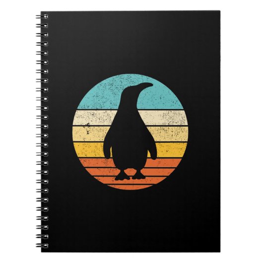 Carnet Coucher de soleil Vintage rétro Penguin (Devant)