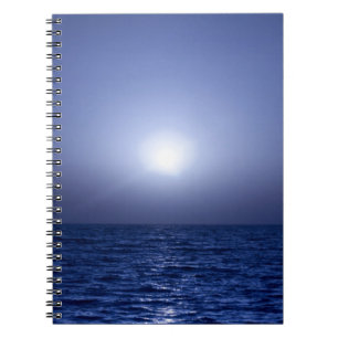 Carnet Coucher du soleil bleu