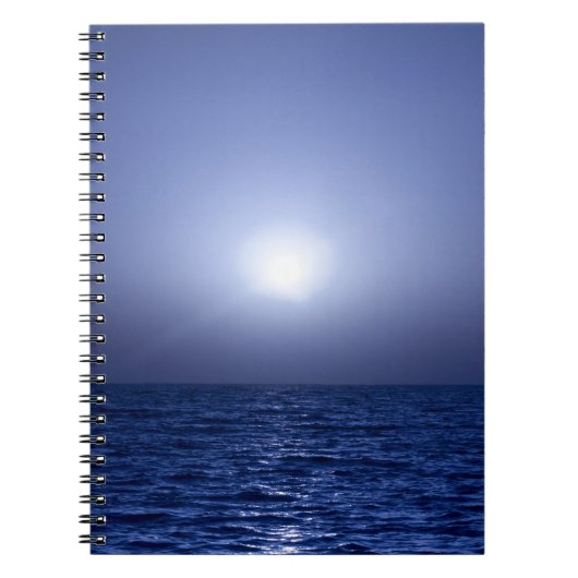 Carnet Coucher du soleil bleu (Devant)