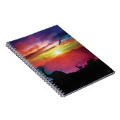 Carnet Coucher du soleil de dinosaure (Côté Droit)