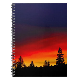 Carnet Coucher du soleil de Yellowstone