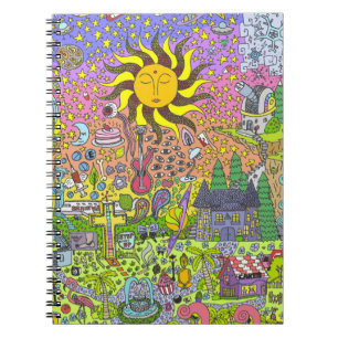 CARNET COUCHER DU SOLEIL PSYCHÉDÉLIQUE