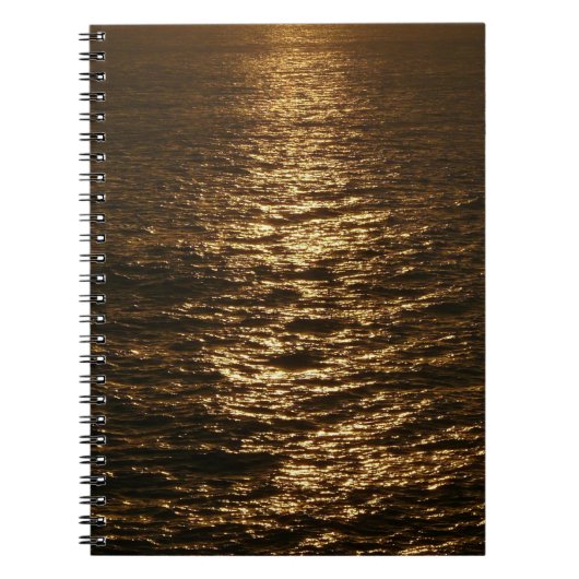 Carnet Coucher du soleil sur l'eau Photographie de l'océa (Devant)