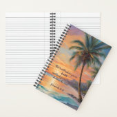 Carnet Coucher du soleil tropical passer du temps avec le (À l'intérieur)