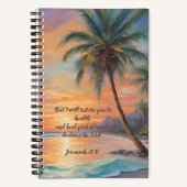 Carnet Coucher du soleil tropical passer du temps avec le (Recto)
