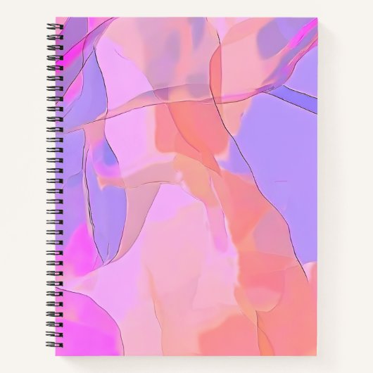 Carnet Couches de pastel abstrait (Devant)