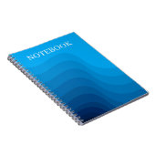 Carnet Couches d'onde bleu fluide (Côté Droit)