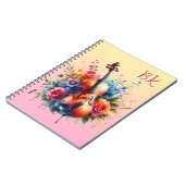 Carnet Coucou aquarelle et fleurs personnalisées (Côté gauche)