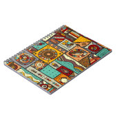 Carnet Coudre des morceaux de tissu dans un style patchwo (Côté gauche)