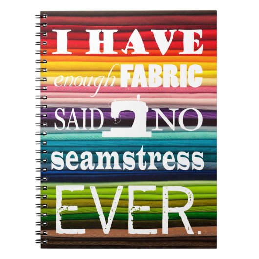 Carnet Coudre Pas Suffisamment Tissu Artisanat Foncé (Devant)