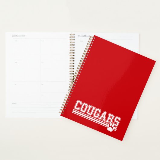Carnet Cougars Planner (Devant avec enveloppe)