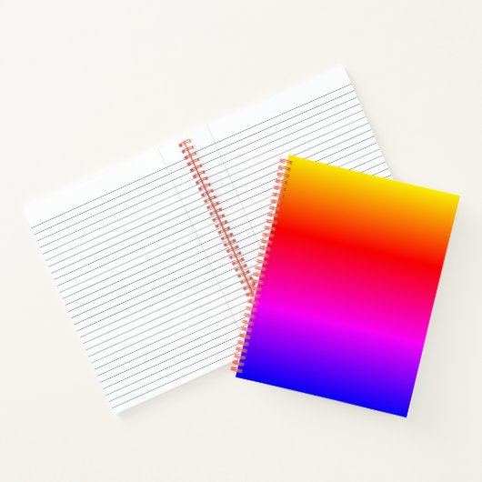 Carnet couleur arc-en-ciel (Intérieur)