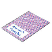 Carnet Couleur Bisexuelle Subtile Plaid (Côté gauche)