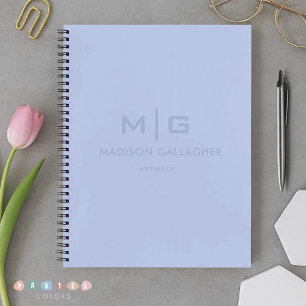 Carnet Couleur Bleu Bébé Pastel Clair Ciel Doux Solide