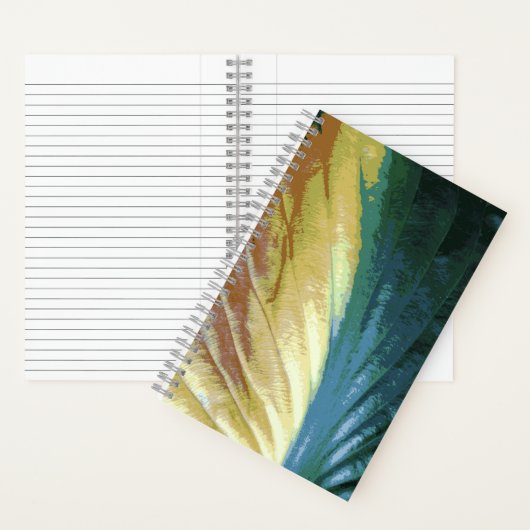 Carnet Couleur Brown jaune vert, couleur feuille couleur (À l'intérieur)